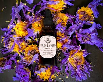 ORGANIC BLUE LOTUS Extract: Alcohol-Free Relaxation & Meditation Drops