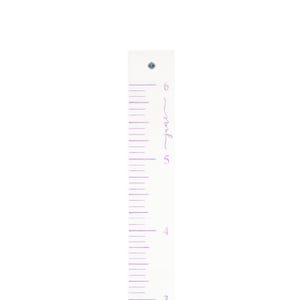 Groeigrafiek geborduurde stof voor meisjes, meisjeskamerdecoratie, gepersonaliseerde groeimeter, liniaal babynaam, groeimeter familienaam