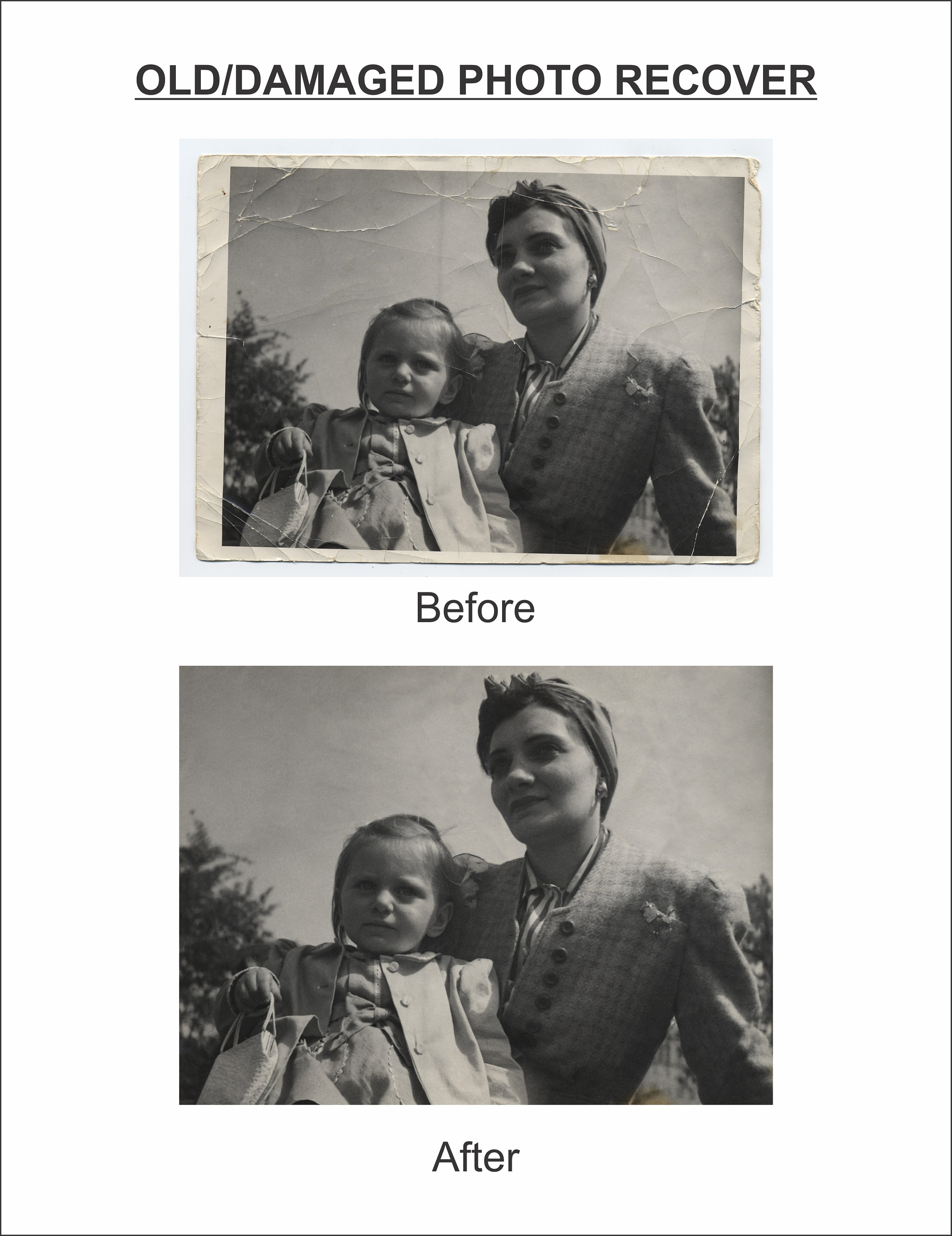Restoring Image Old Photo Restoration, Restore Damage Picture, Clear Photo, Enhance ...