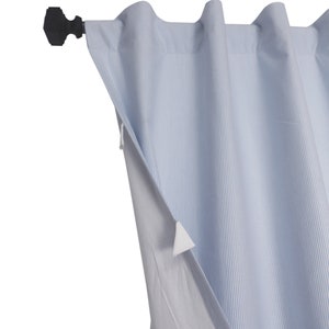 Blue White Striped Cotton Curtains, Custom Made Curtains and Drapery, Small Size Curtains and Extra Long Curtains Available, Summer Curtains