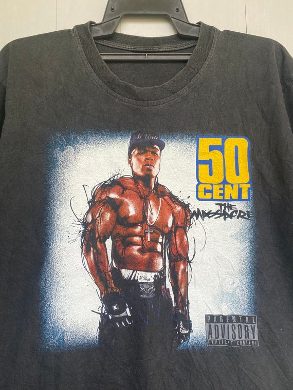 Vtg 50 Cent American Rapper Graphic T Shirt / Actor / Hip