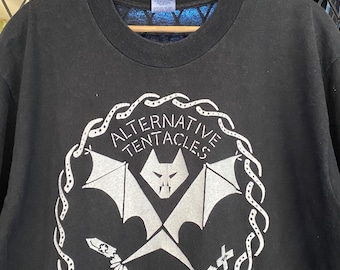 Camiseta vintage de los 90 del sello Alternative Tentacles Records / Camiseta vintage de Dead Kennedys