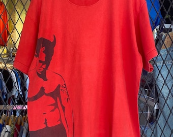 Vtg Robbie Williams European Tour T shirt / Rare Graphic Art Tee