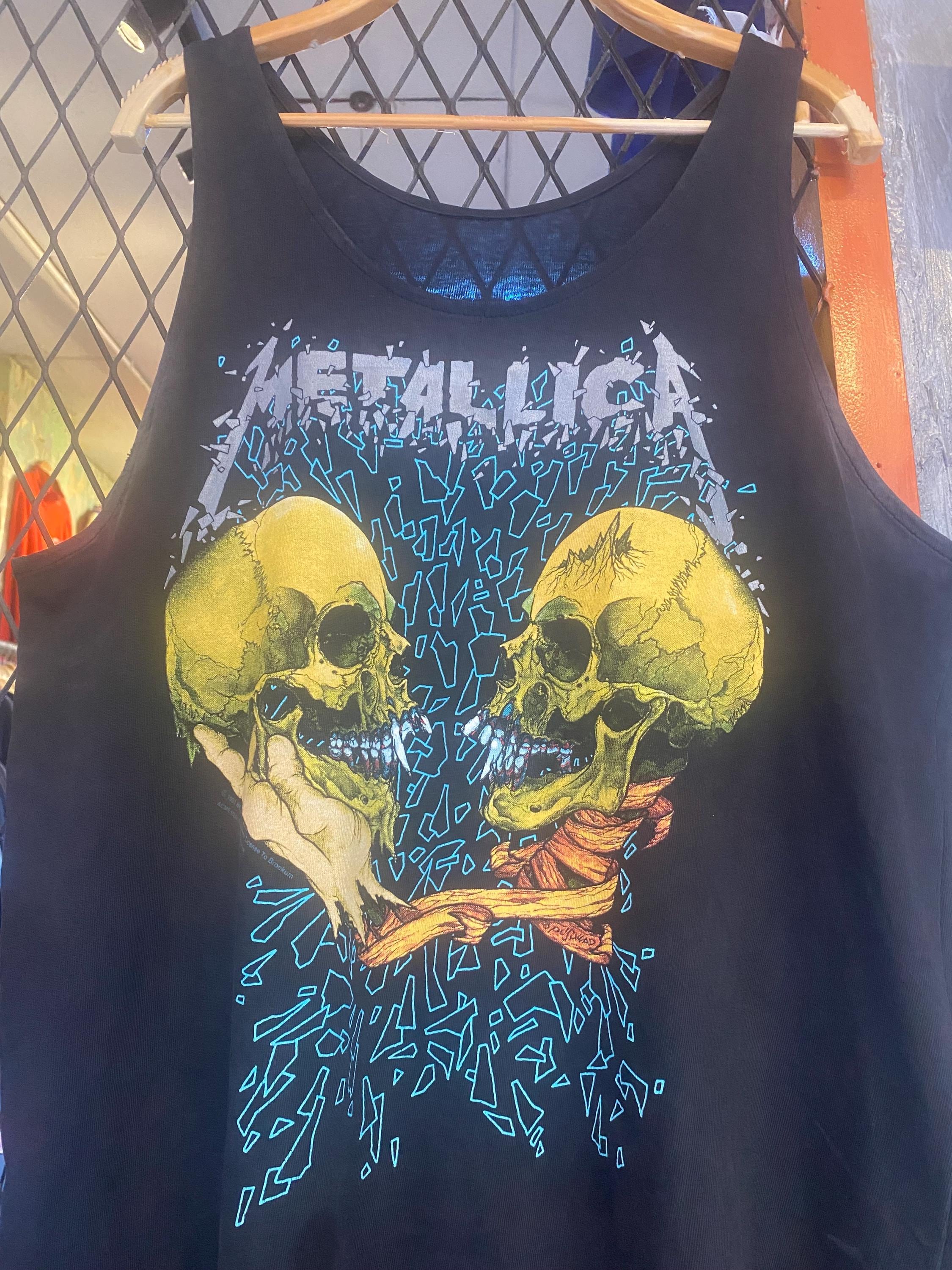 ヴィンテージ 90年代 メタリカ プッシュヘッド タンクトップTシャツ