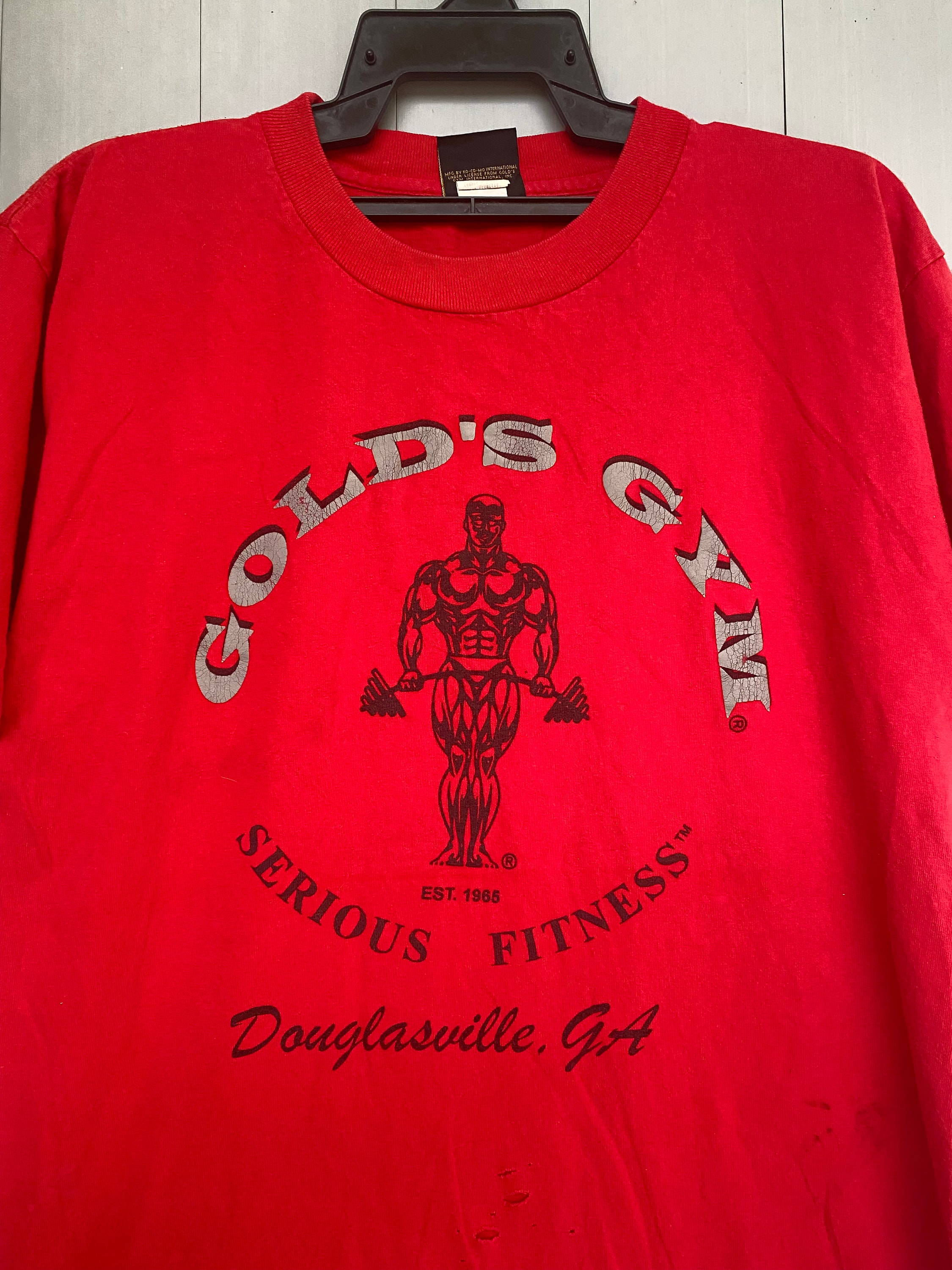 Vtg 90s Gold Gym Fitness Graphic T shirt Point unique Etsy France
