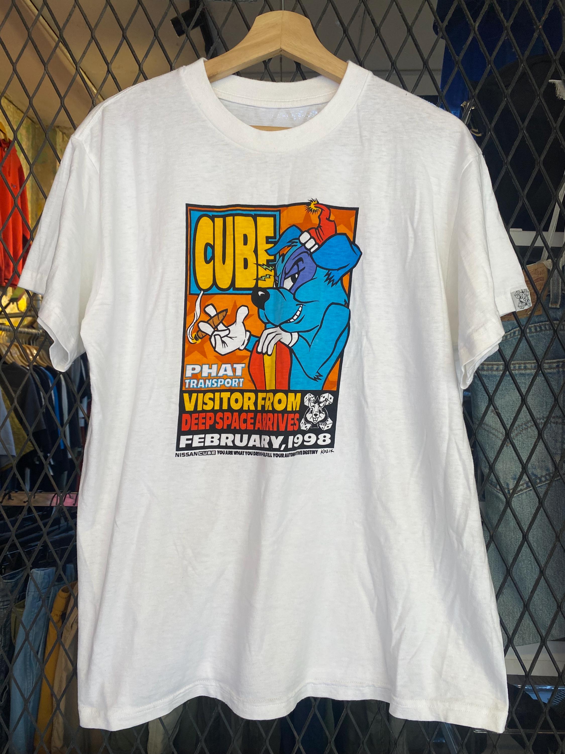 Vtg 90s Kozik Design Phat Transport T Shirt / Vintage Nisan Cube