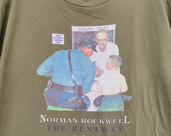 L 奇跡のデッド Norman Rockwell RUNAWAY Shirt L 奇跡のデッド Norman Rockwell RUNAWAY Shirt
