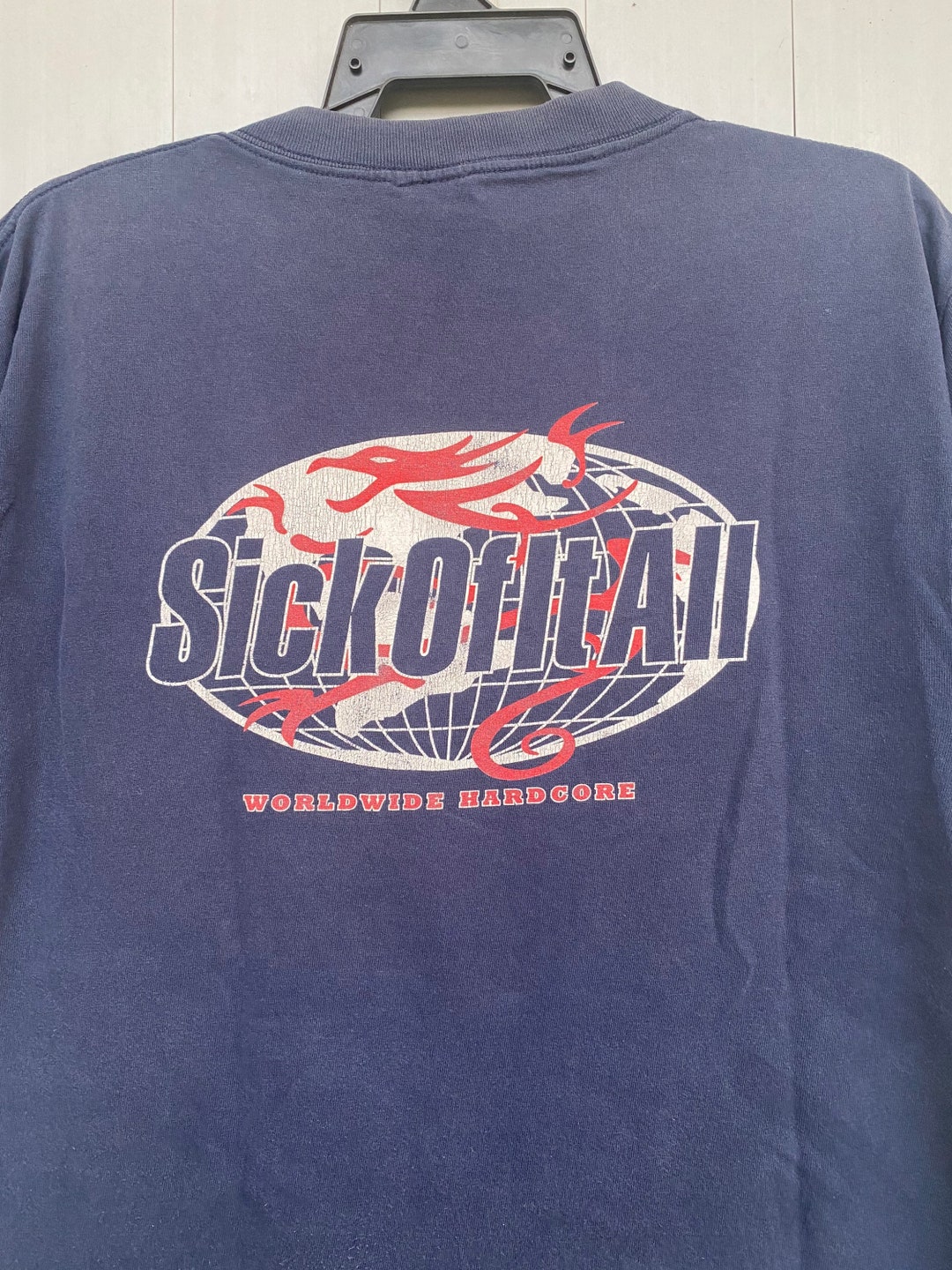 Vtg 90s Sick of It All Worldwide HARDCORE Band T Shirt - Etsy