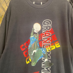 Vtg 90s Grandmama Lary Johnson Converse Basketball T shirt