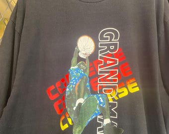 Vtg 90s Grandmama Lary Johnson Converse Basketball T shirt