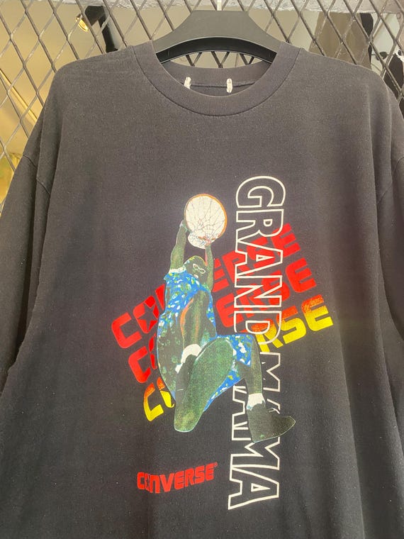 Vtg 90s Grandmama Lary Johnson Converse Basketball T Shirt - Etsy