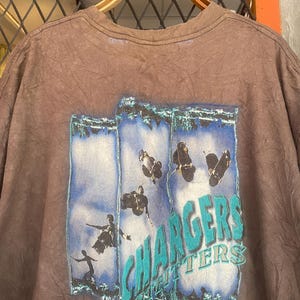 Vtg 90s Chargers Outfitters Skateboards Rare Graphic T shirt