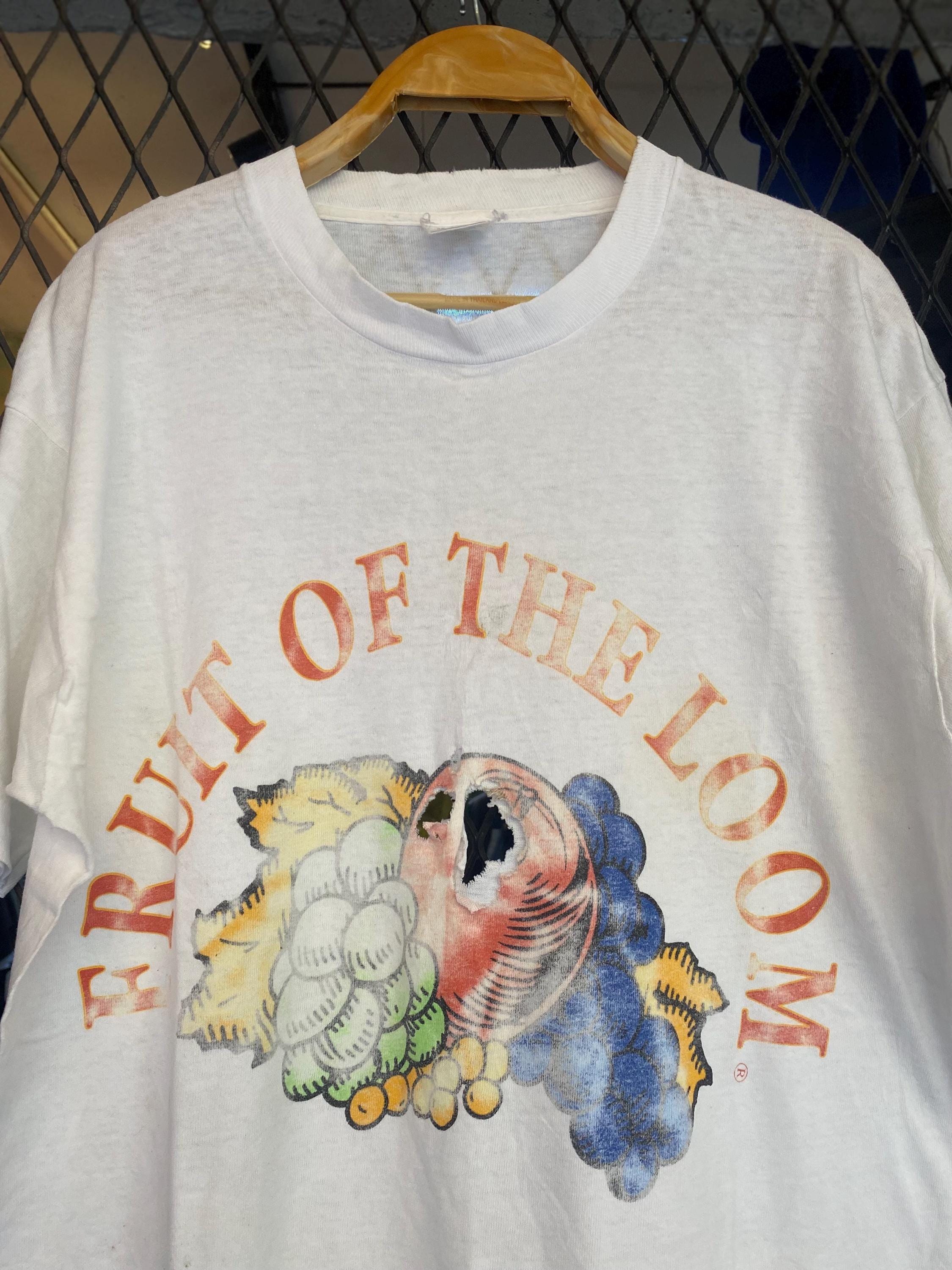 Vtg 90s Fruit of the Loom Promo T Shirt / Distressed Vintage Tee