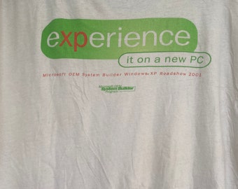 Vtg Microsoft Windows XP System T shirt