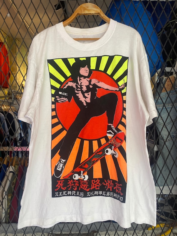 ヴィンテージ ジャッキー・チェン スケートボード Tシャツ、シカリオ