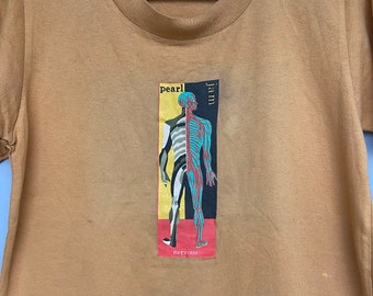 Vtg 90s Pearl Jam Nervous 70 % Wasser T shirt (Größe ändern)