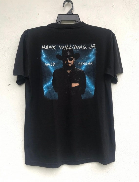 Vtg 90s Hank William Jr t shirt American Singer  … - image 1