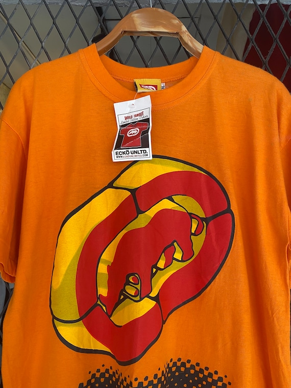 Vtg Late 90s Ecko Unlimited NOS T Shirt Ecko Team Racing Single