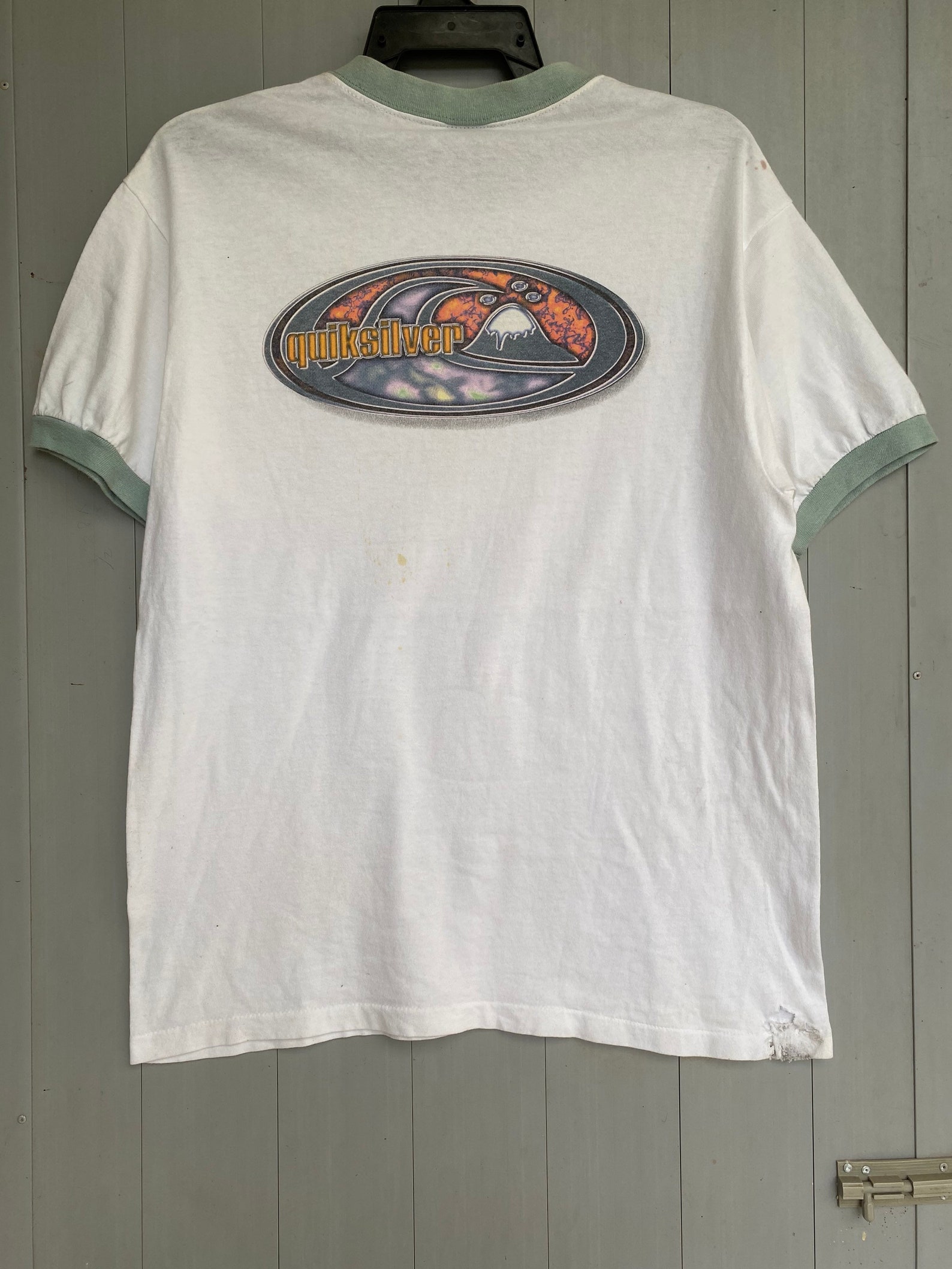 Rare Vtg 90s Quicksilver Ringer T Shirt - Etsy
