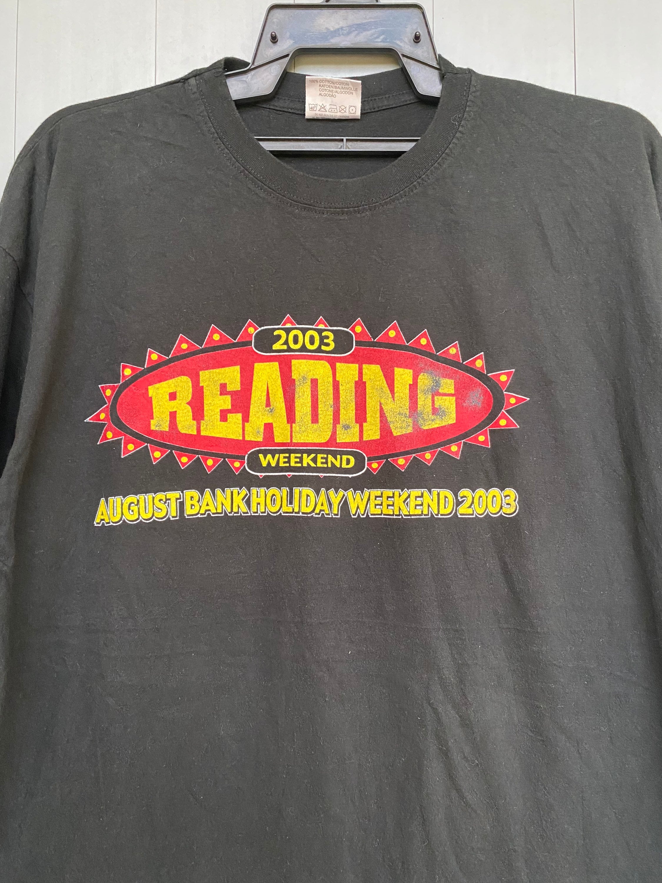 Vtg 2003 Reading Weekend Holiday T Shirt Blur, Placebo, Blink 182