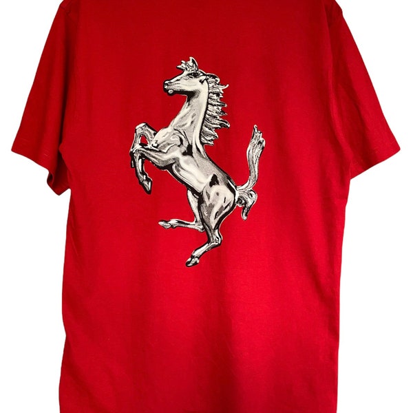 Vtg Late 90s Ferrari Big Logo T shirt
