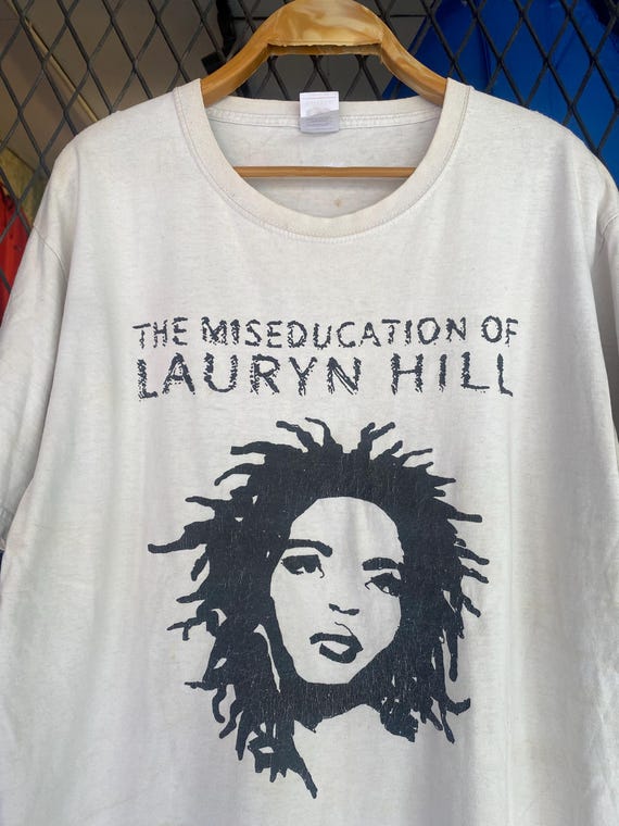 Rare Lauryn Hill Anniversary Tour T Shirt Big Graphic Photo Promo