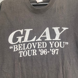 Vtg 90s Japanese Power Pop Band GLAY Tour T Shirt