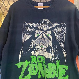 Rare Rob Zombie Its A Deadly Nightmare T shirt Graphic Band Tee