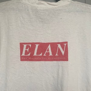 Camiseta Elan de la revista Vtg 90s Culture and Lifestyle Magazine