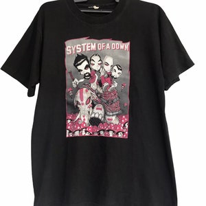 Vtg 2002 System of a down tour t shirt