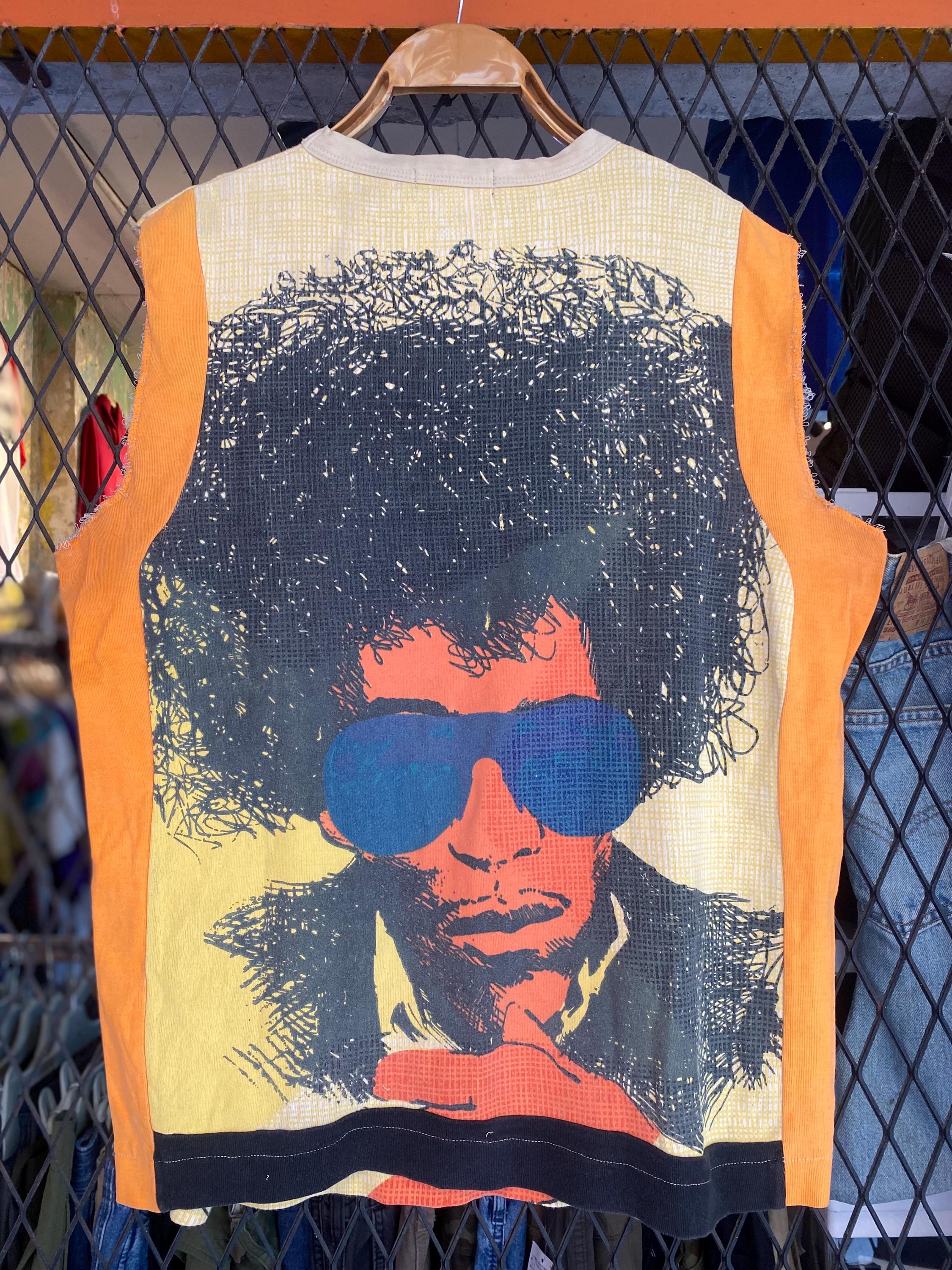 Rare Jimy Hendrix Archive Top Y2K 90s OVP Print Futurisic Cyber T