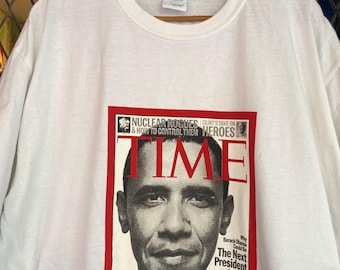 Rare Time Magazine Barack Obama Cover Next President T shirt