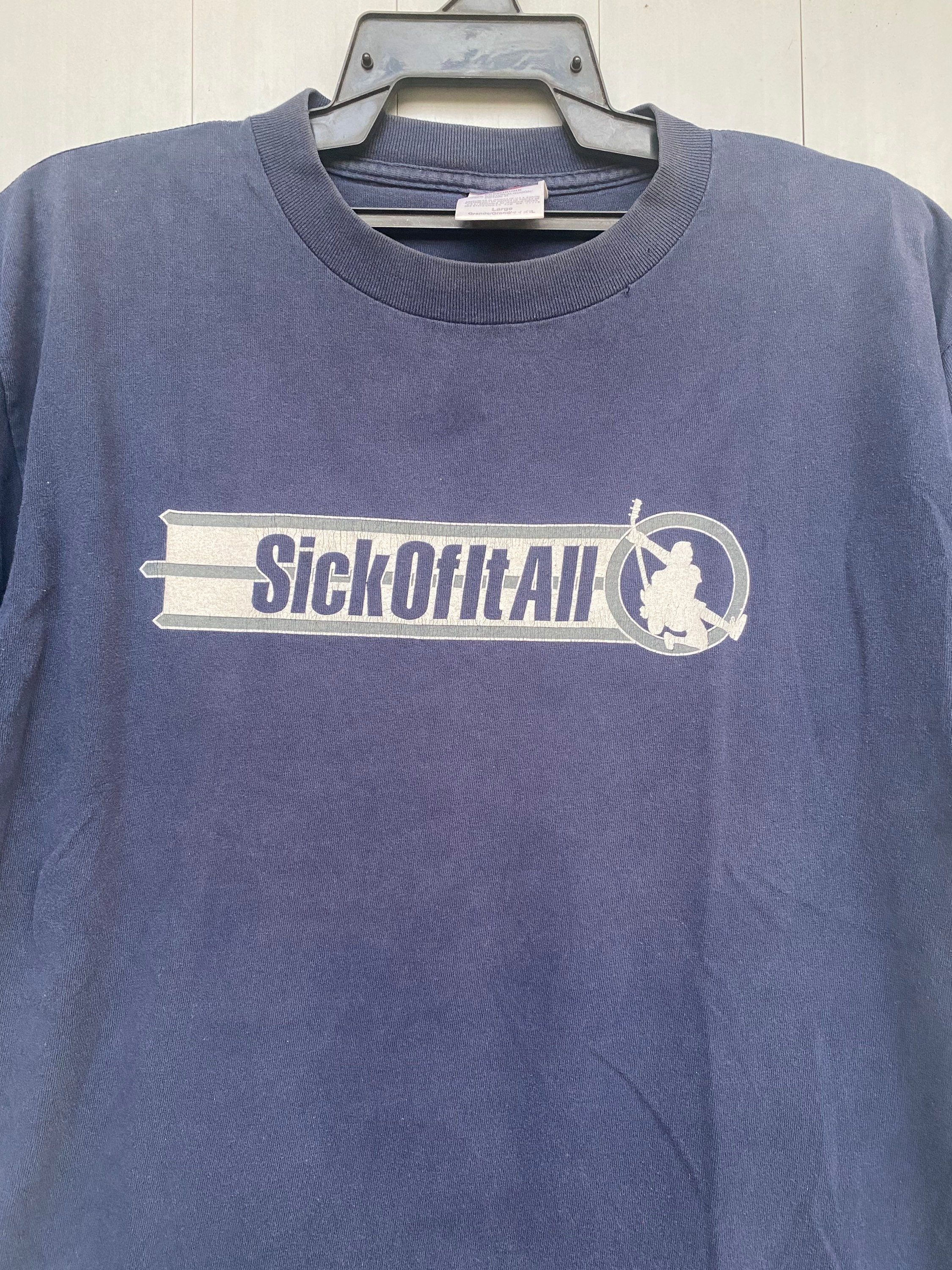 Vtg 90s Sick of It All Worldwide HARDCORE Band T Shirt - Etsy