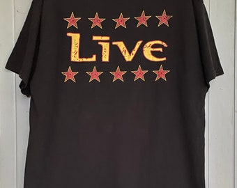 Vtg Live rock band t shirt