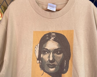 Vtg 90s Maria Callas Potrait TBig Graphic T shirt