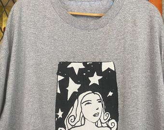 Vtg Jeremy Wray Hand Drawn Artwork Graphic T shirt