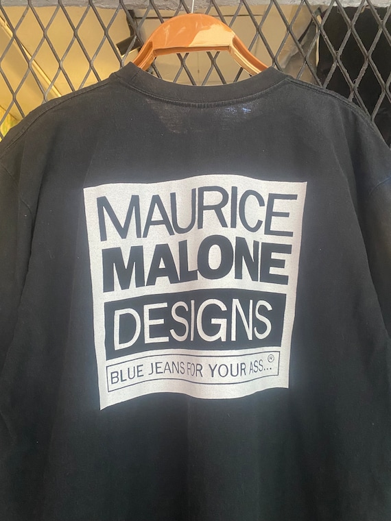 Vtg 90s Maurice Malone Design Fashion Designer Hip Hop T Shirt OG