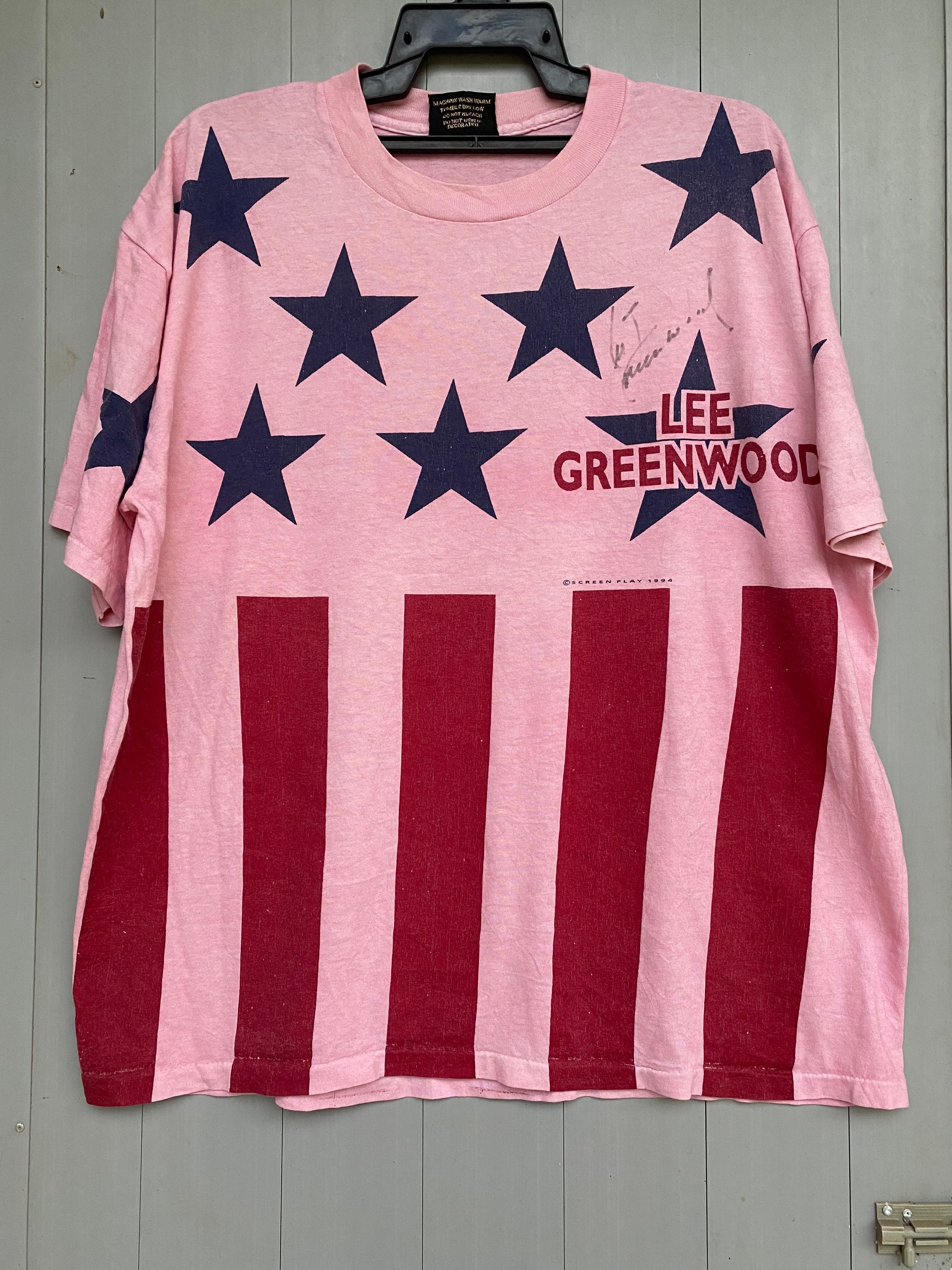 Vtg 90s OVP Lee Greenwood With Signature T Shirt - Etsy