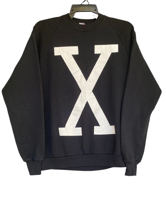 Vtg 90s Malcom X Big Logo Sweatshirt - image 1