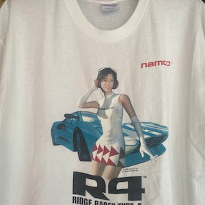 Vtg Late 90s R4 Ridge Racer Type 4 T-shirt Men XL 1998 Video Game