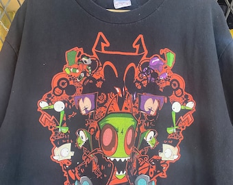 VTG Nickelodeon Invader Zim T-Shirt Cartoon Tee