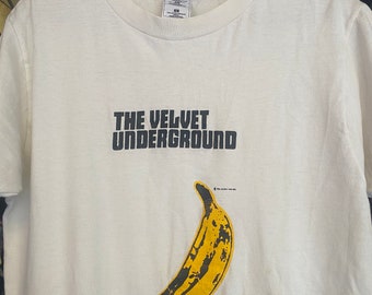Vtg 90s Velvet Underground And Andy Warhol Pop Art T shirt