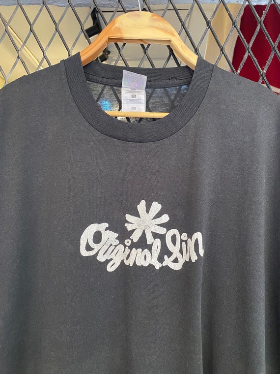 Vtg 90s Original Sin T shirt Single Stitch