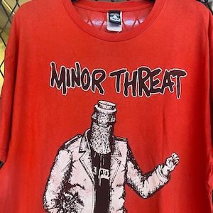 Vtg Minor Threat Band T shirt / Hardcore Punk Band / Vintage Band Tee