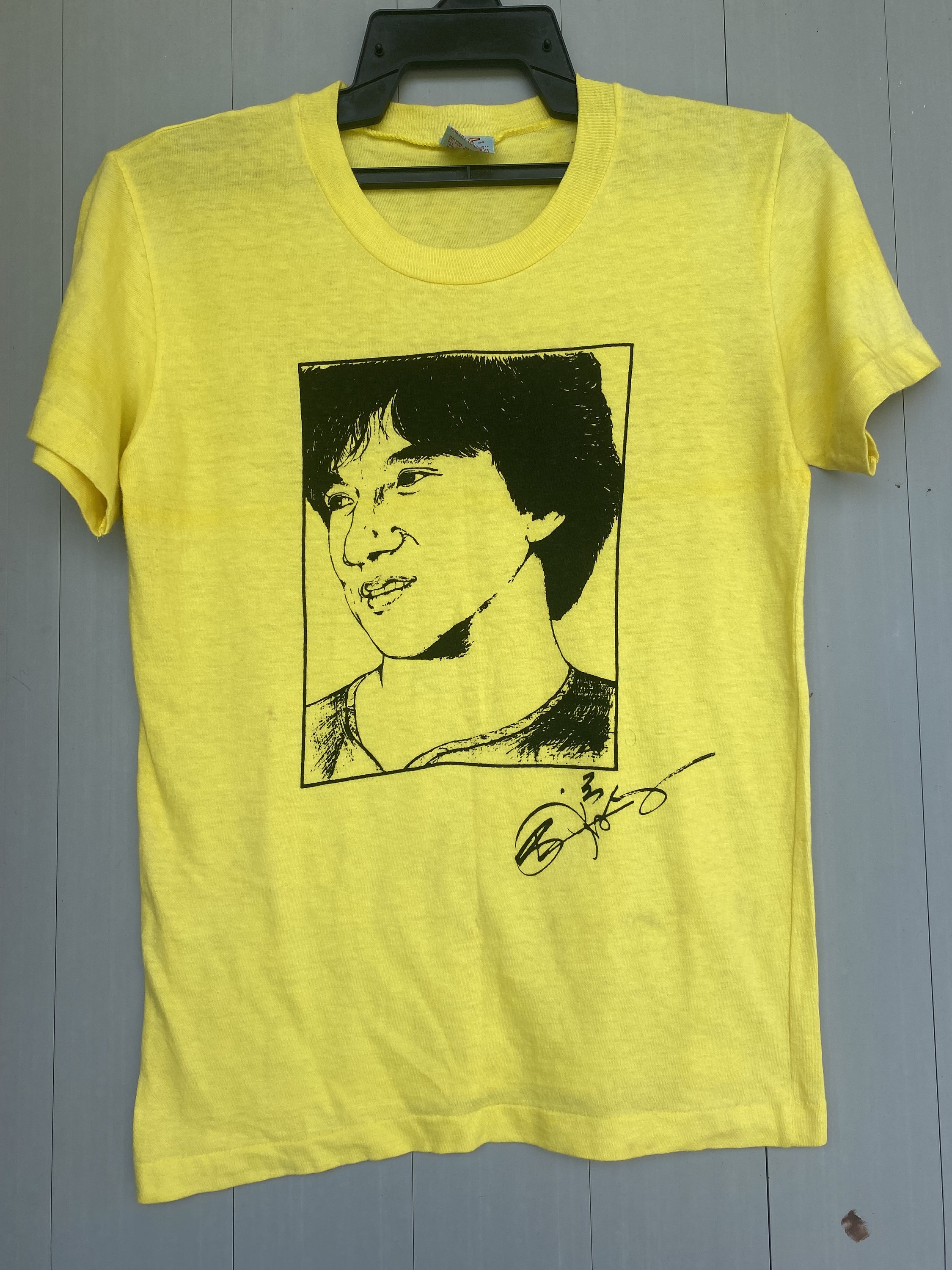 ヴィンテージ 80年代 ジャッキー・チェン ポートレート スケッチ ヴィンテージ 80年代 ジャッキー・チェン ポートレート スケッチ