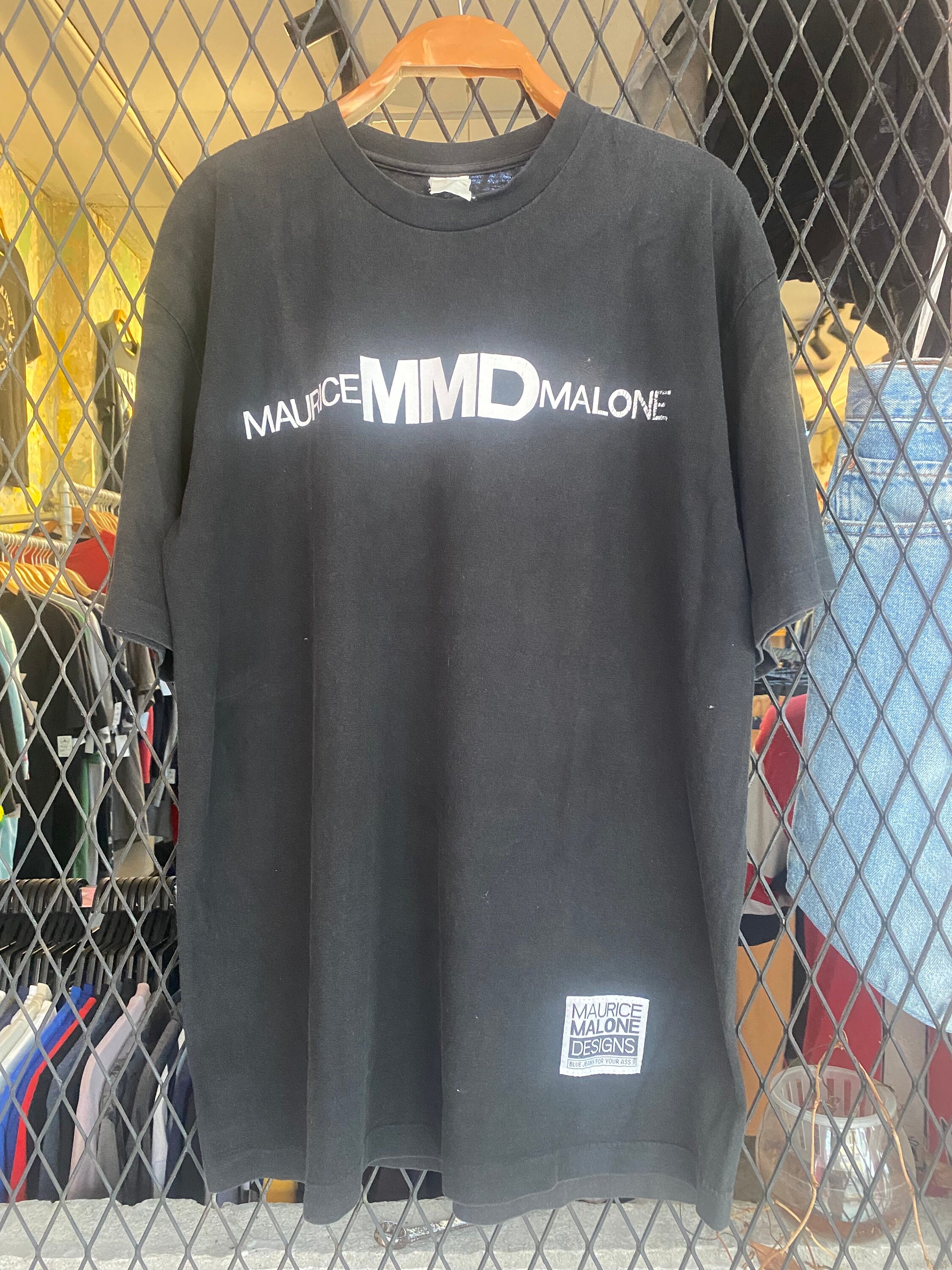 Vtg 90s Maurice Malone Design Fashion Designer Hip Hop T Shirt OG