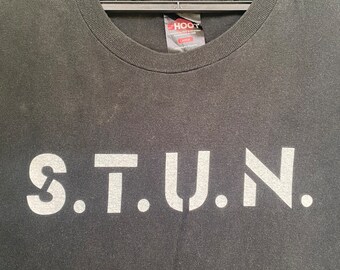 Vtg Early 2000 STUN Punk Band T Shirt