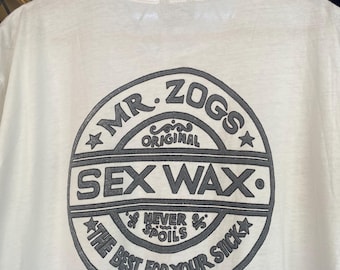 Rare Mr Zogg Sex Wax Big Graphic T shirt