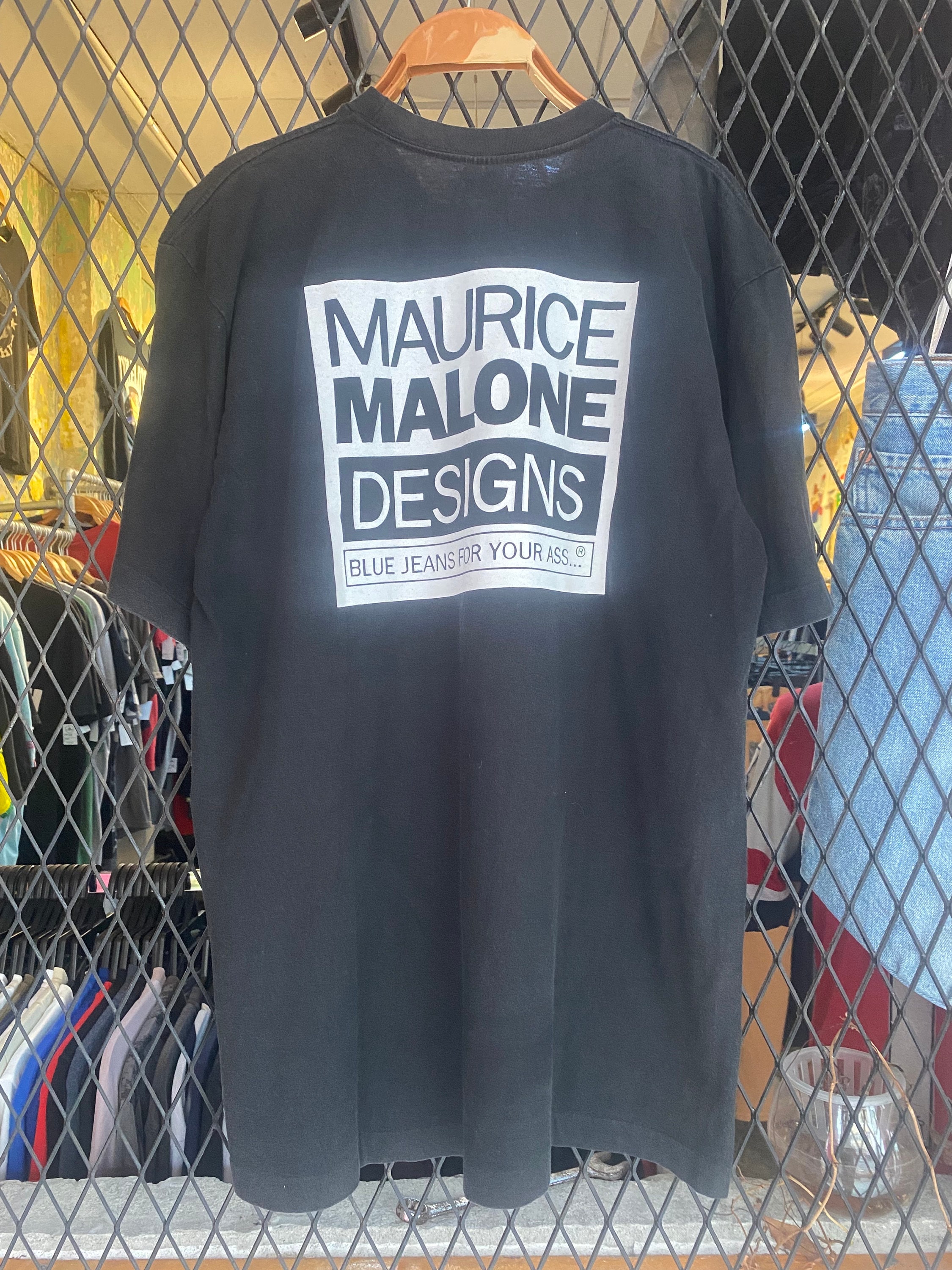 Vtg 90s Maurice Malone Design Fashion Designer Hip Hop T Shirt OG