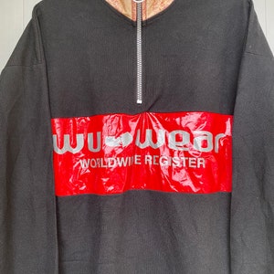 Vtg 90s Wu Wear Pullover sweater / Wu Tang Clan / Hip Hop / 1990s Gangsta Rap